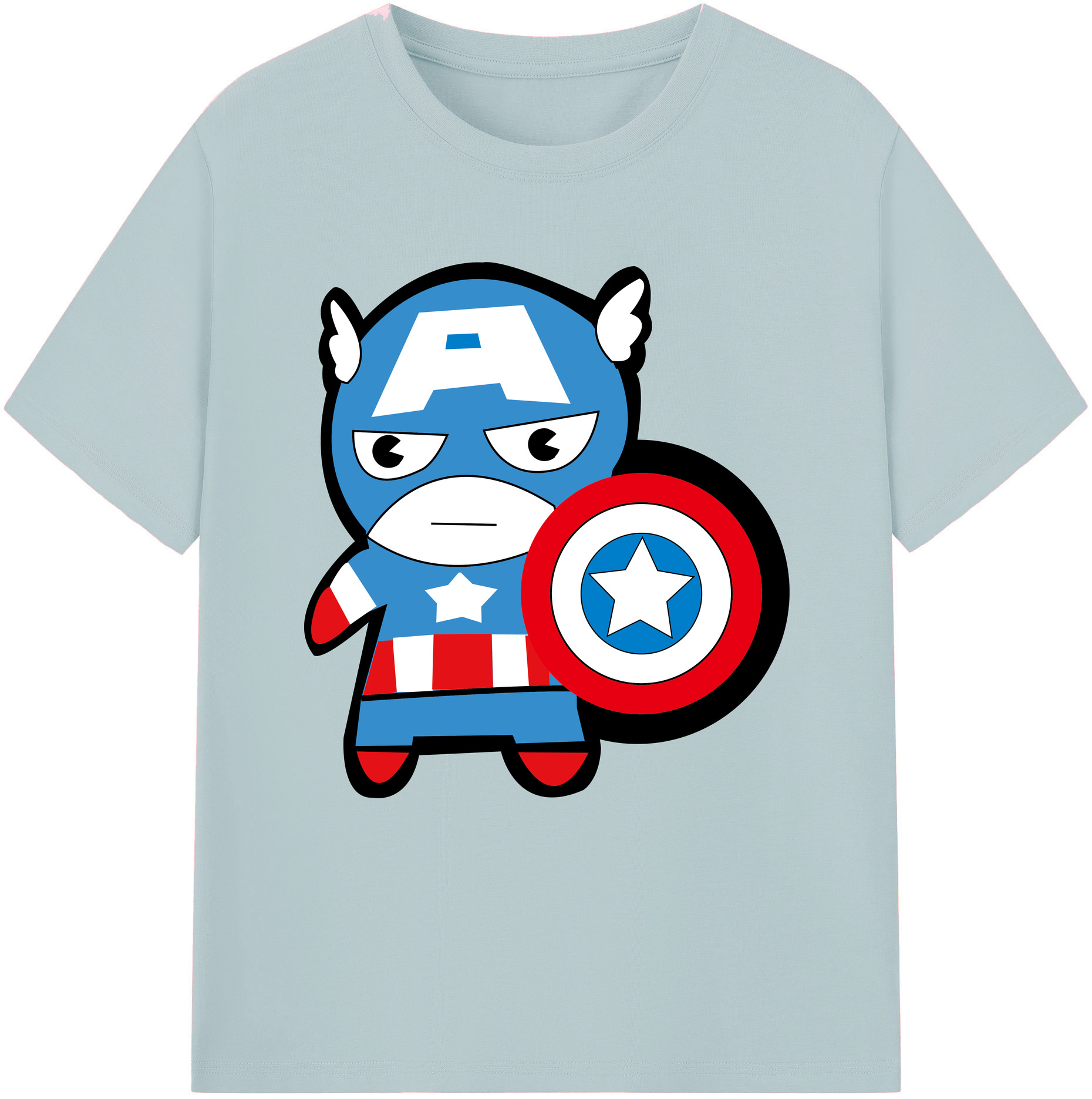 （画像用） アベンジャーズ The Avengers 綿100％半袖Tシャツ（フロントプリント）